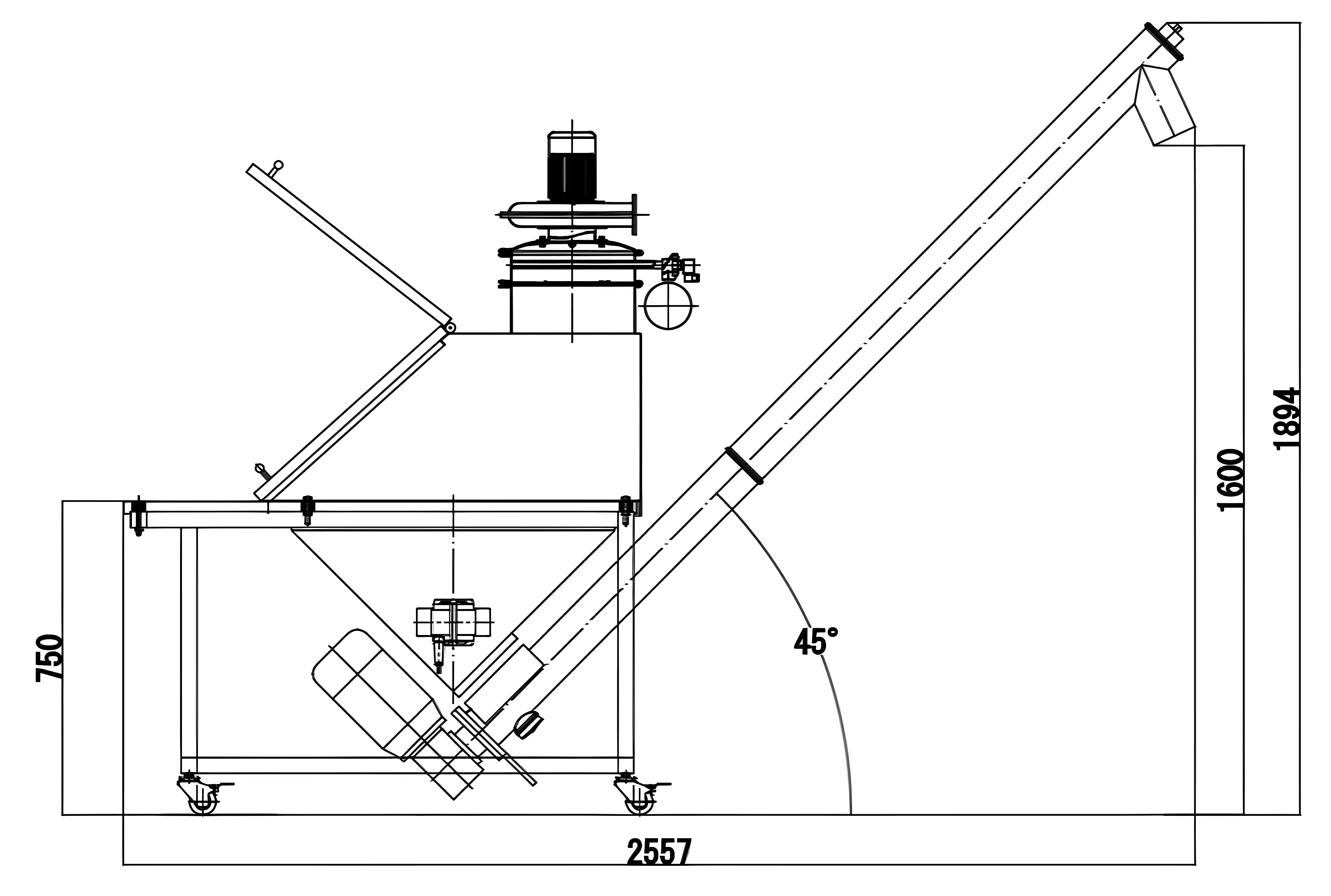 APT-T6 винтовая кормная машина (пылевая)